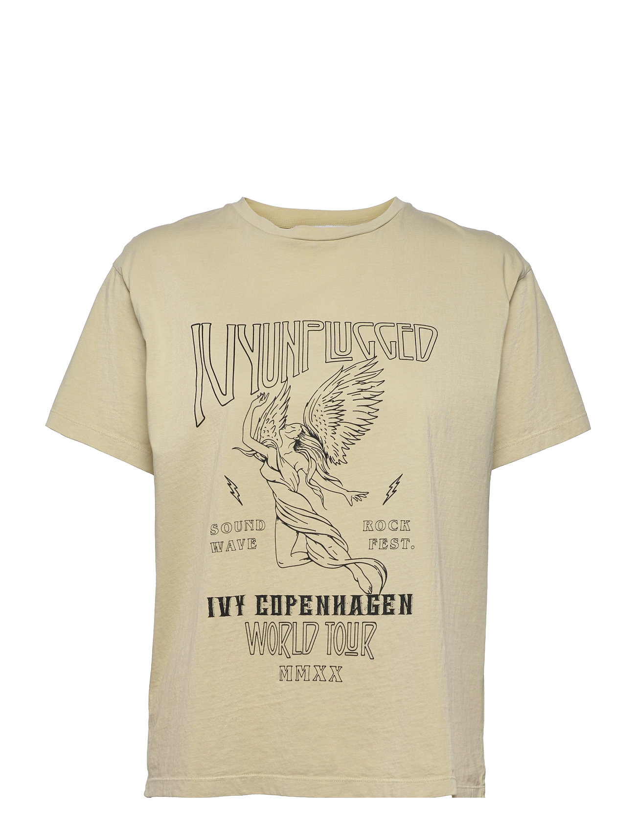 Ivy Unplugged Over T-Shirt T-shirts & Tops Short-sleeved Creme IVY Copenhagen