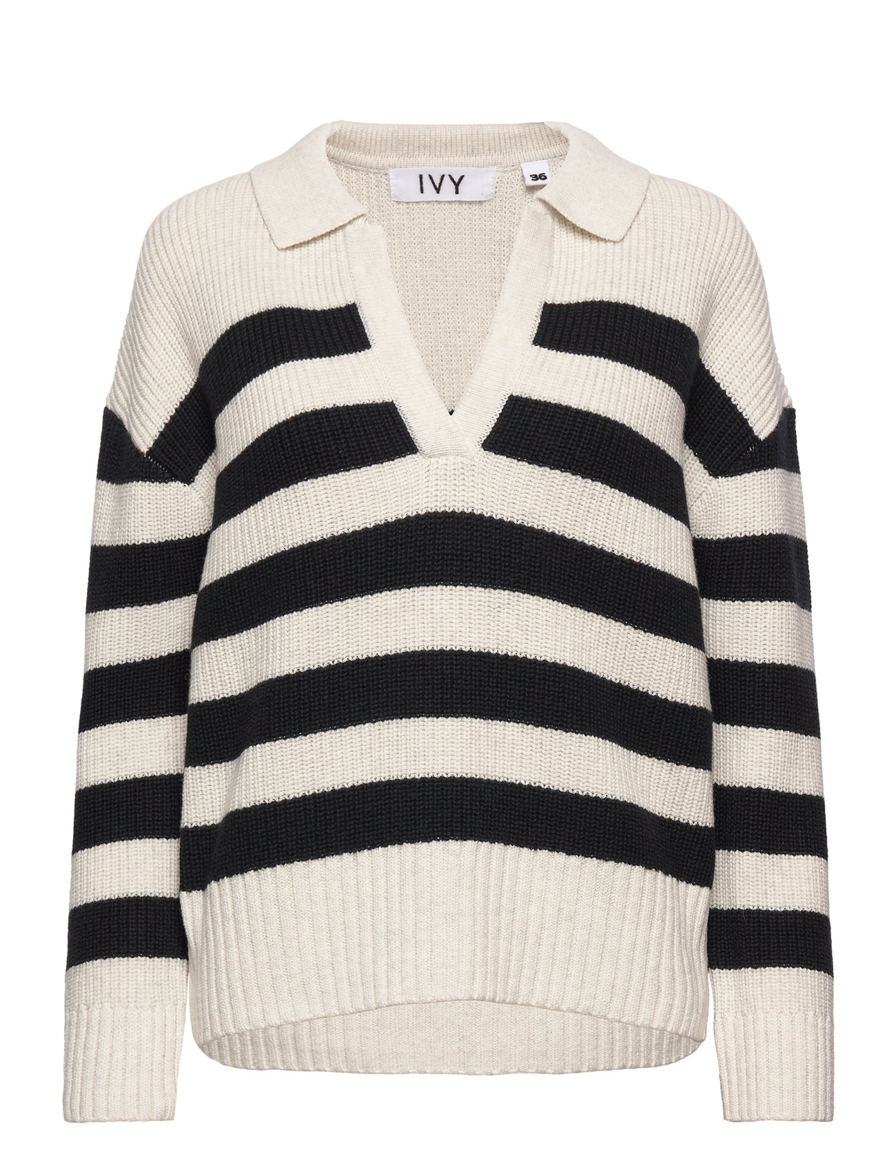 Chaka Striped Pullover Knit Pulllover Creme IVY Copenhagen