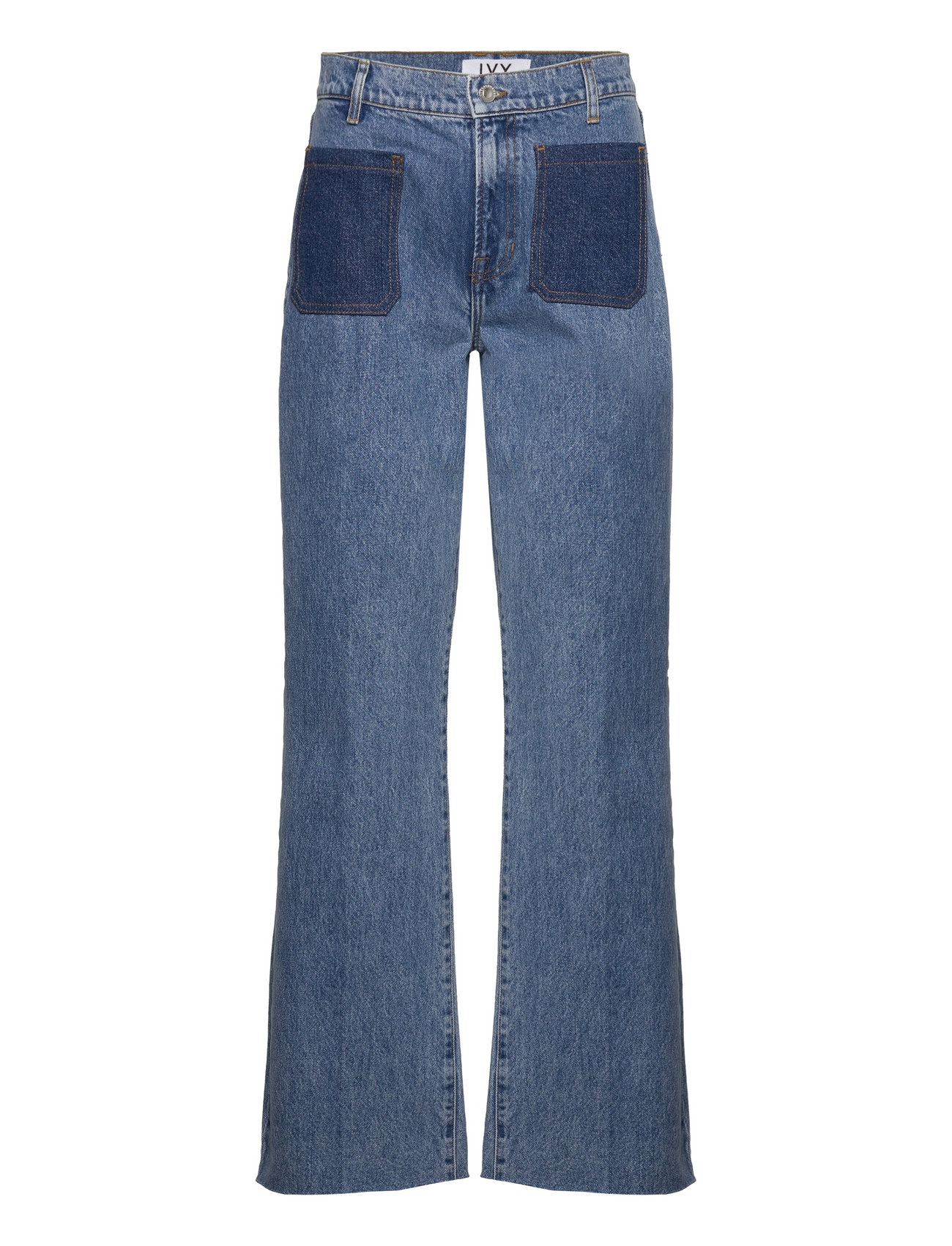 Mia 70'S Combi Jeans Wash Heavenly Bottoms Jeans Wide Blue IVY Copenhagen