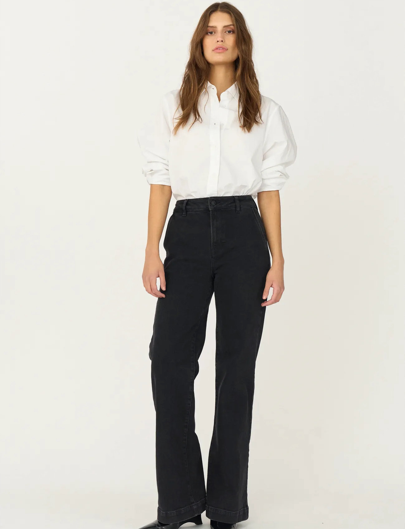IVY Copenhagen Ivy-Augusta French Jeans Wash Faded, 33 x 32, Black, - Straight-regular, Dame