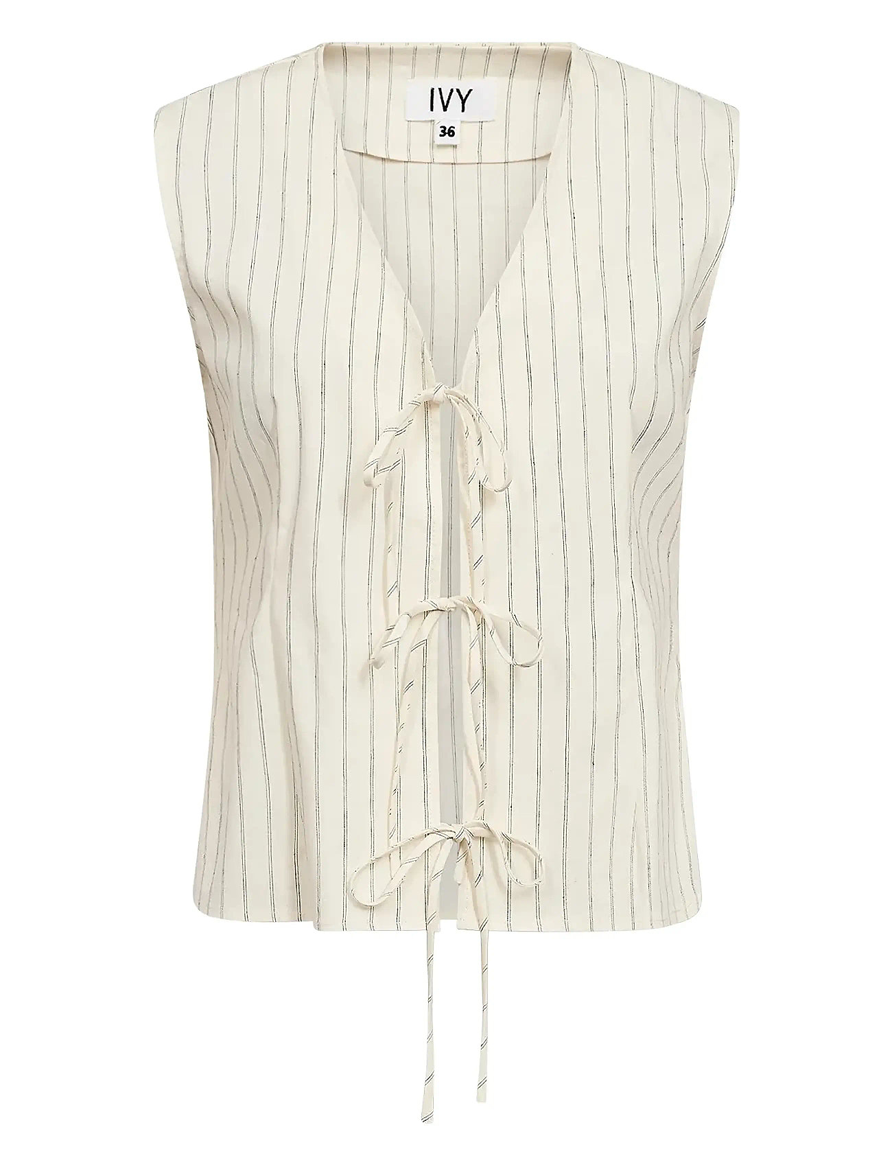 IVY COPENHAGEN Ivy-Carina Tie Vest Cream - 36 - Damen