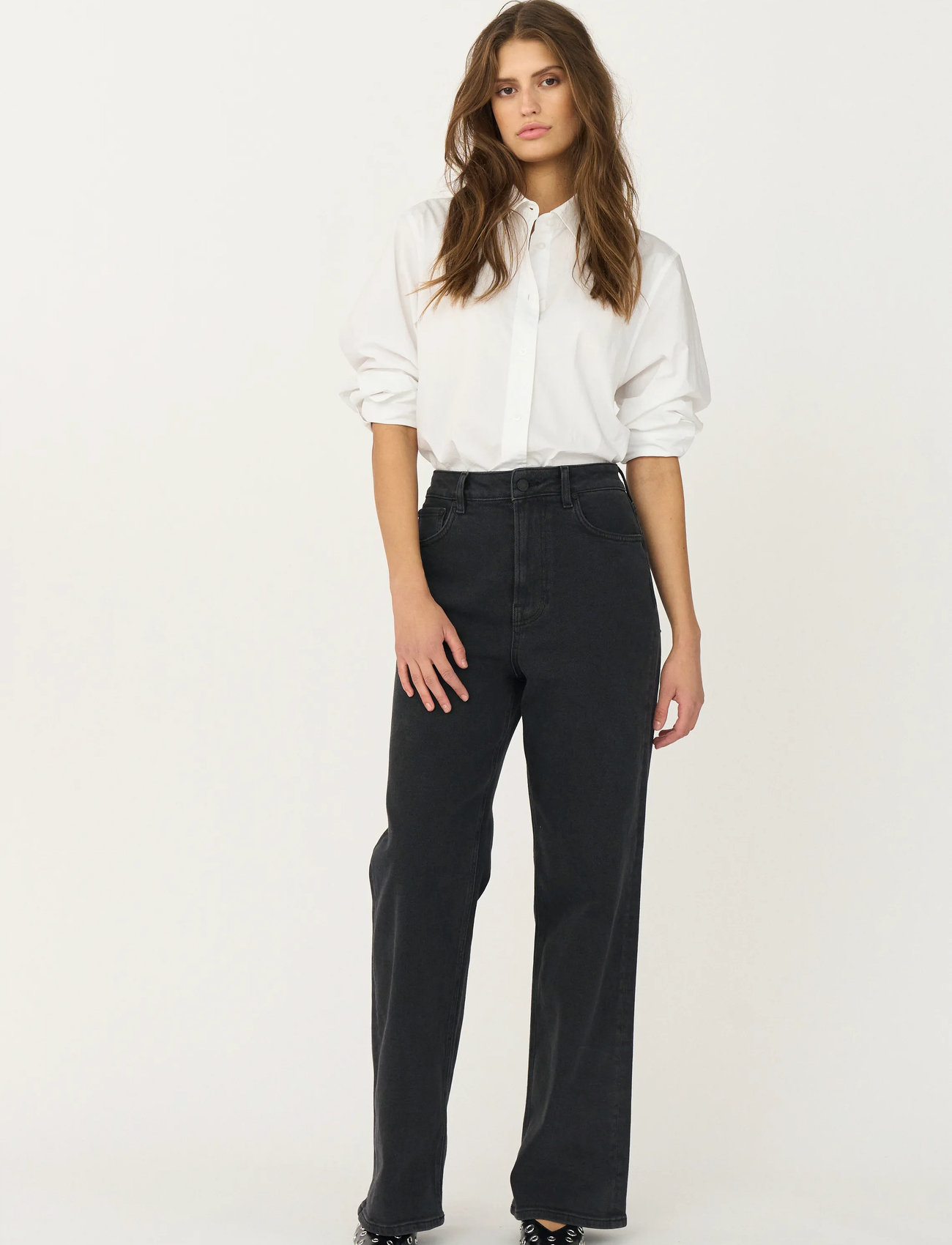 IVY Copenhagen Ivy-Brooke Jeans Wash Faded Black, 31 x 32, Grey, Jeans > Lige-Almindelige, Dame