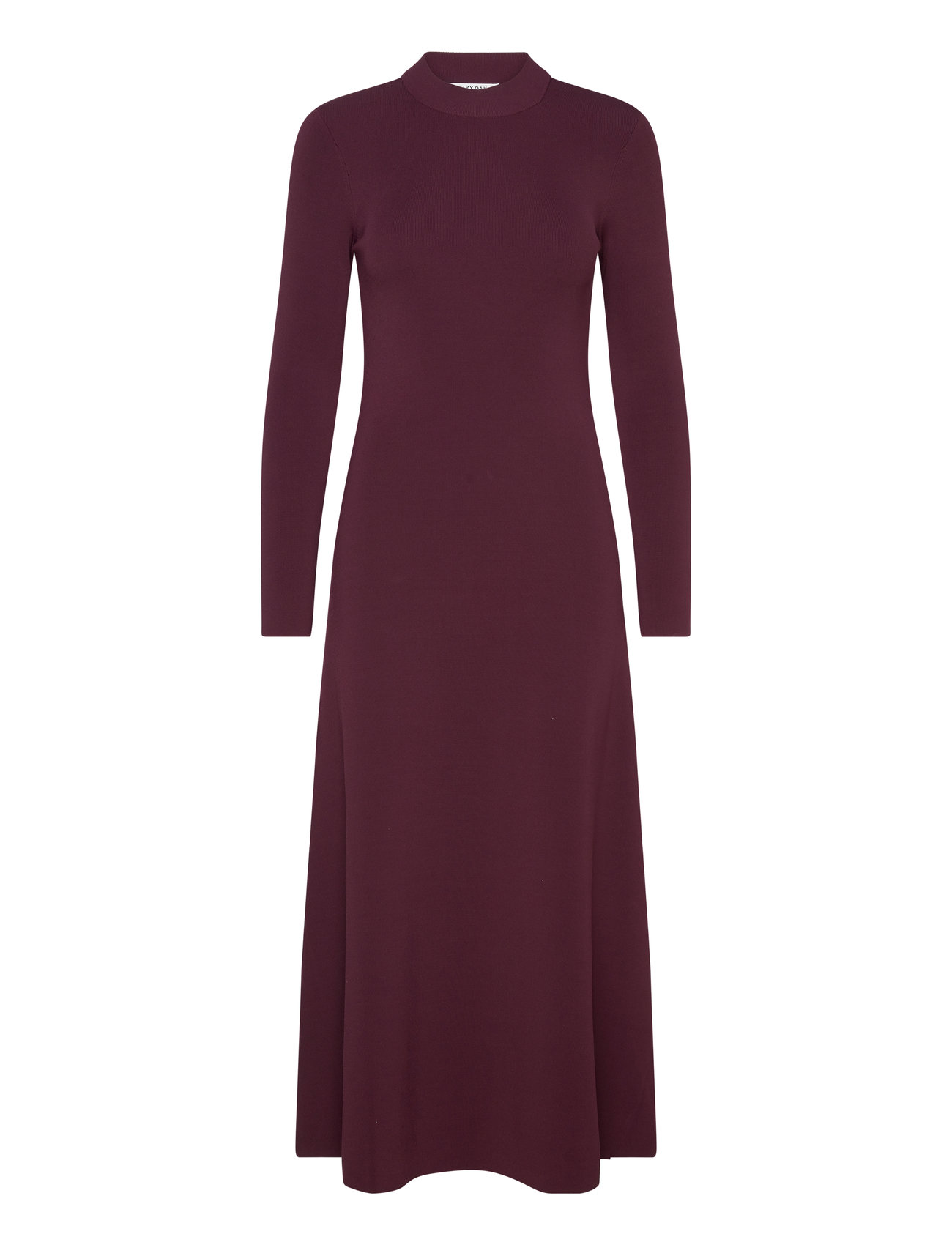 Open Back Midi Knit Dress Maxiklänning Festklänning Burgundy IVY OAK