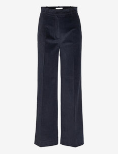 LILA ROSE Trousers - bikses ar platām starām - navy blue