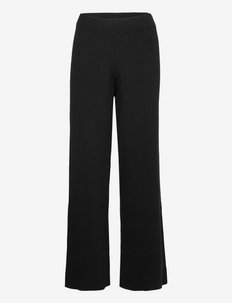 KENA Trousers - bikses ar platām starām - black