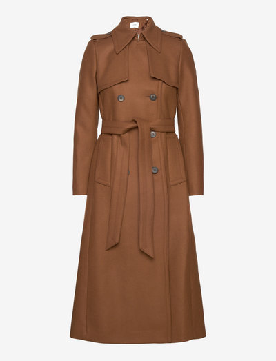 CHARLOTTE ROSE MODERN TRENCH COAT - trench coats - gingerbread