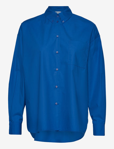 BETHANY LILLY WIDE BLOUSE - denim shirts - cobalt blue
