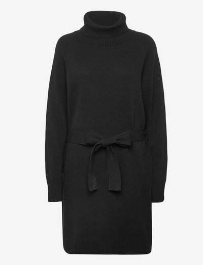 KAMELA ANN MINI KNIT DRESS - knitted dresses - black