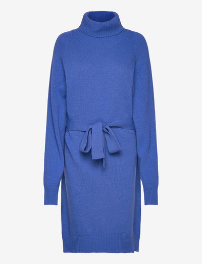 KAMELA ANN MINI KNIT DRESS - knitted dresses - light cobalt blue