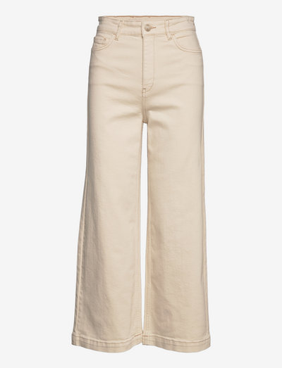 PIXIE CLAIRE - džinsa bikses ar platām starām - raw white