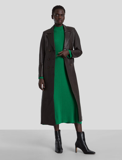 IVY OAK Lionne Leather Trench Coat 