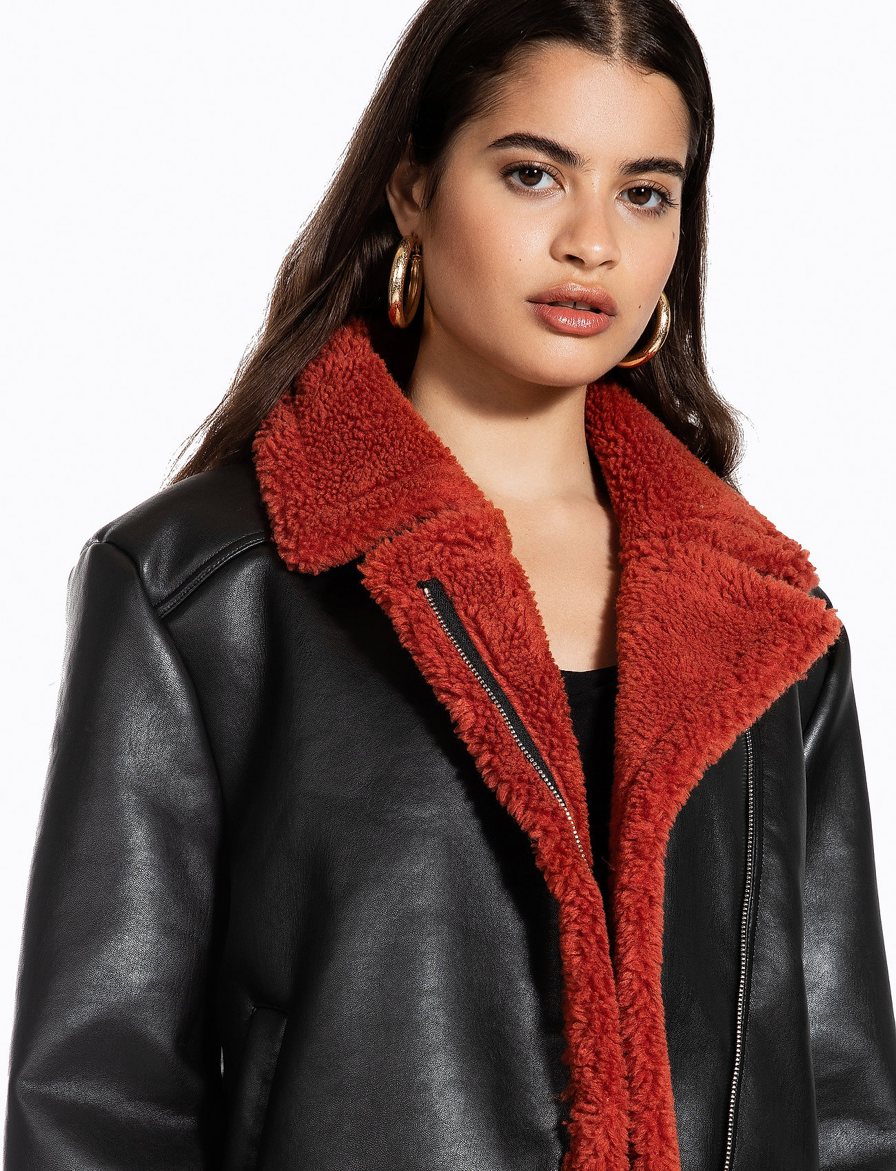 Ivyrevel Teddy Jacket (Black/burnt Red 