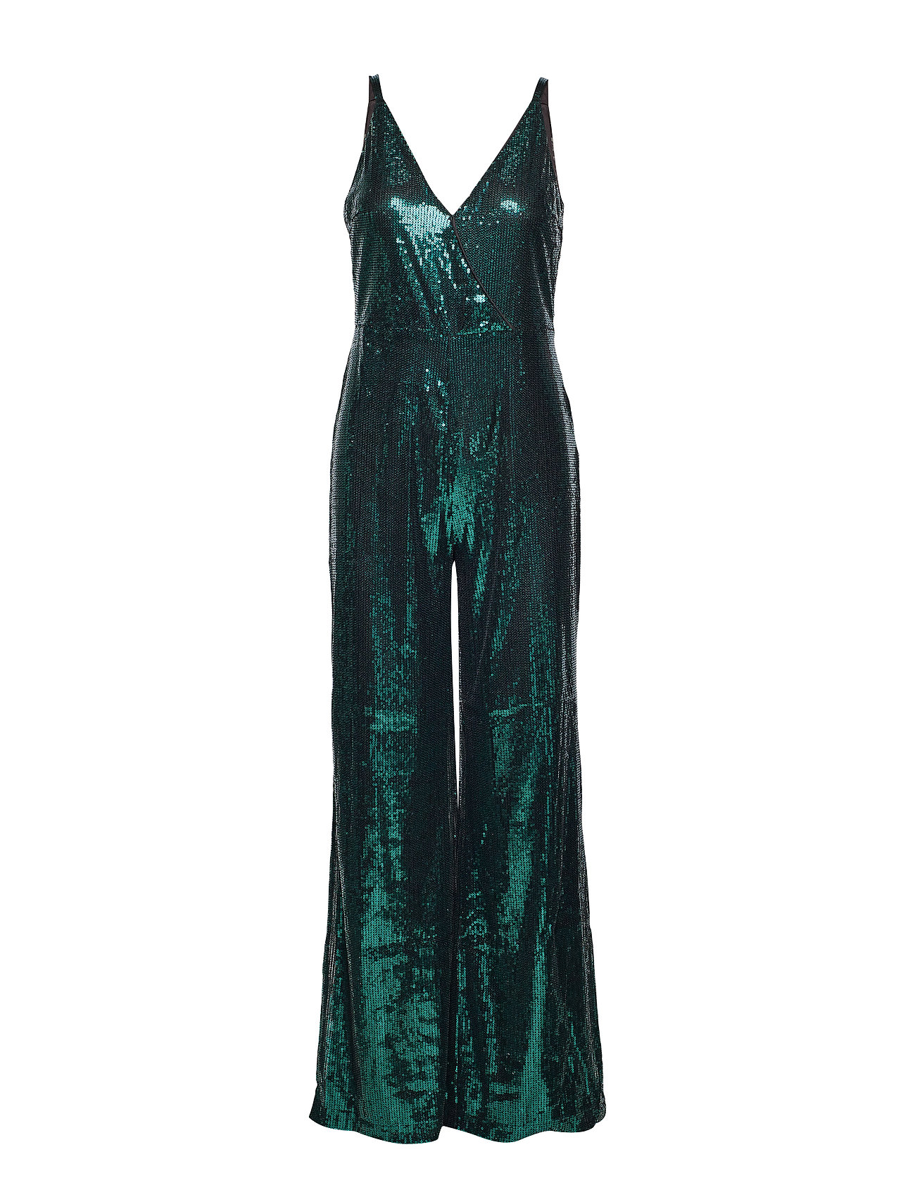 sequin jumpsuit green
