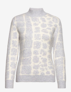 Aubrey Knitted Ski Sweater - tröjor - micro chip croco