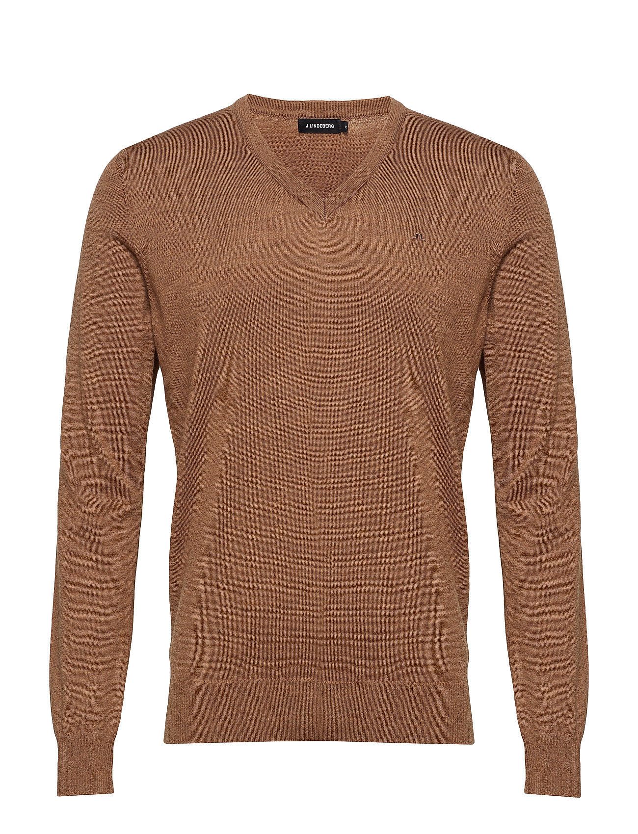 Lymann True Merino Gebreide Trui Met Ronde Kraag Bruin J Lindeberg j lindeberg kopen in de aanbieding