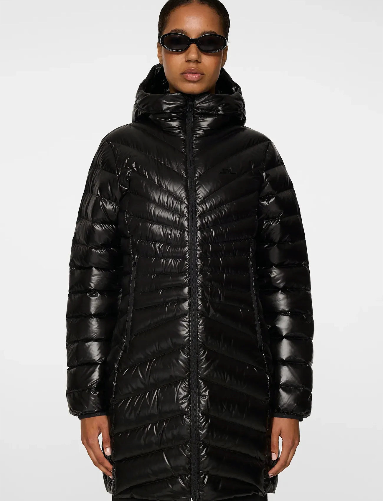 J. Lindeberg Lara Light Down Parka, L, Black, Sport > Parka-Frakker, Dame
