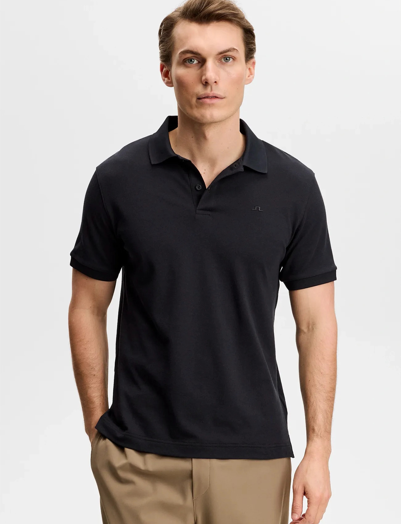J. Lindeberg Verse Polo, XL, Black, Poloer > Kortærmede, Herre