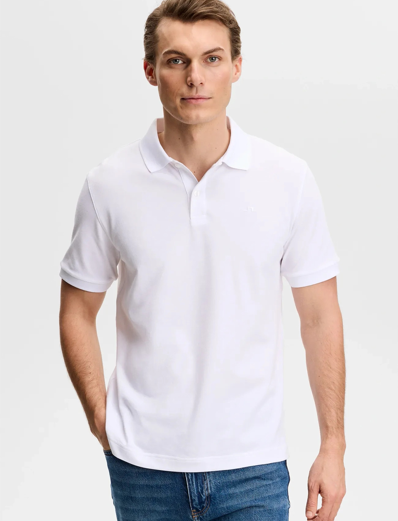 J. Lindeberg Verse Polo, S, White, Poloer > Kortærmede, Herre