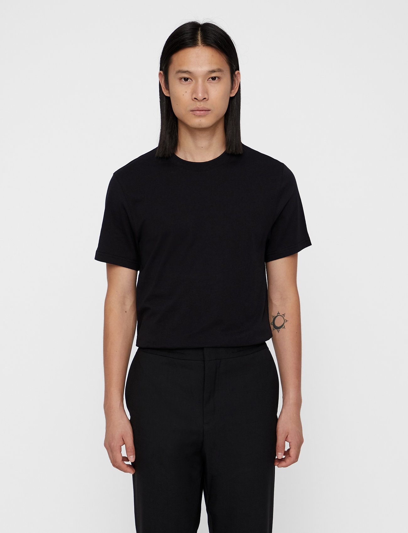 J. Lindeberg - Silo Jersey Tee - basic t-shirts - black - 0