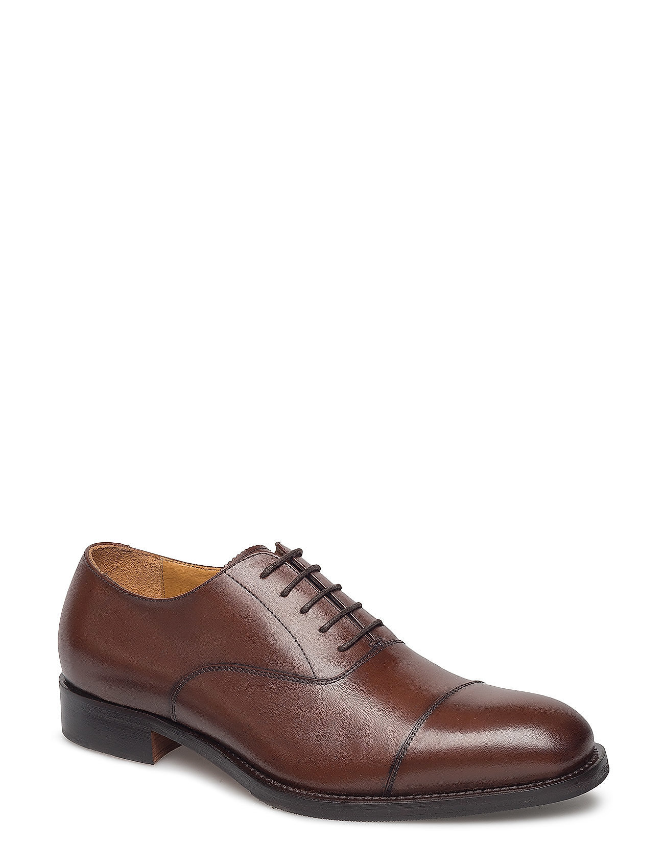 Hopper Cap Toe Port Calf Shoes Business Laced Bruin J Lindeberg j lindeberg kopen in de aanbieding