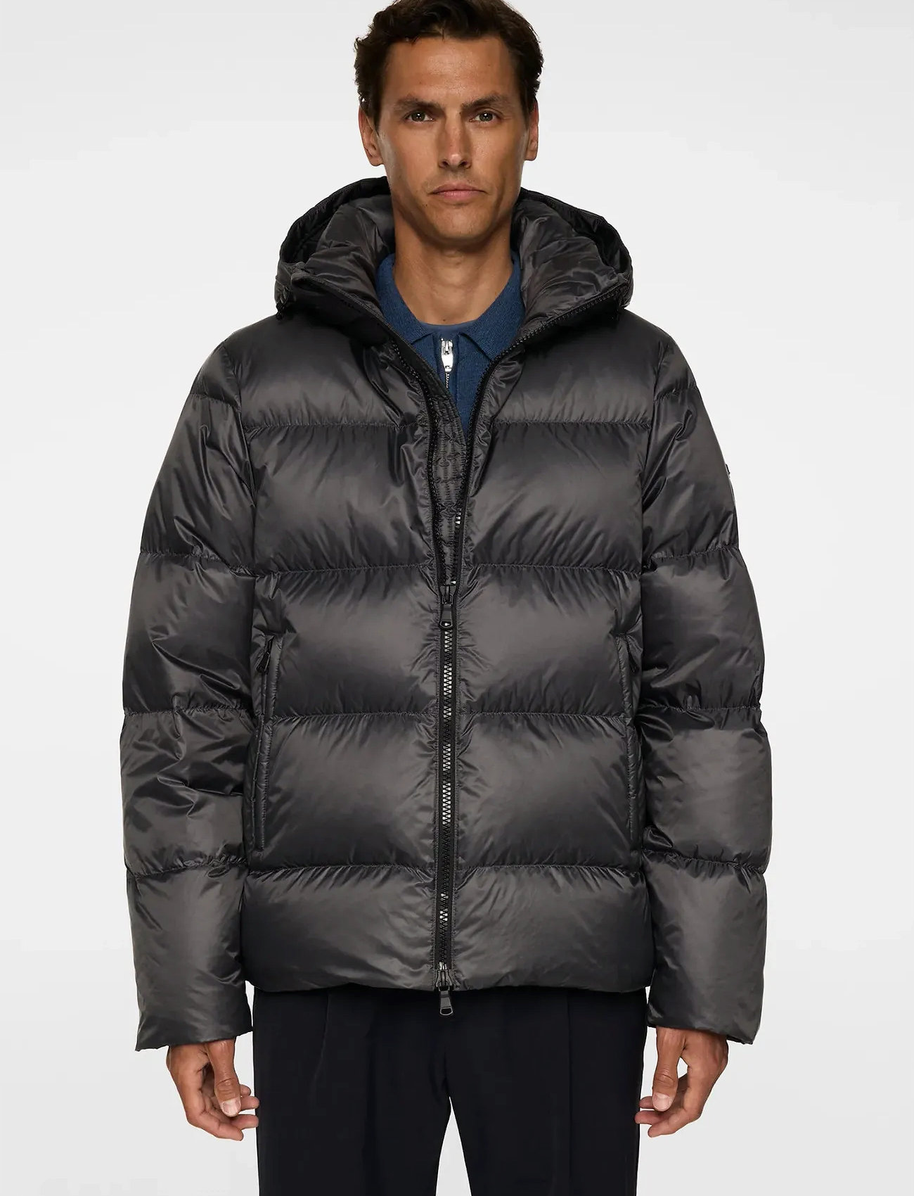 J. Lindeberg Daryl Down Jacket, M, Grey, Jakker > Vatterede Jakker, Herre