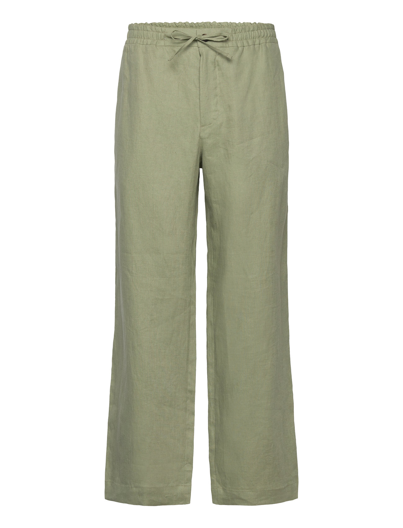 Noah Wide Linen Pants Green J. Lindeberg