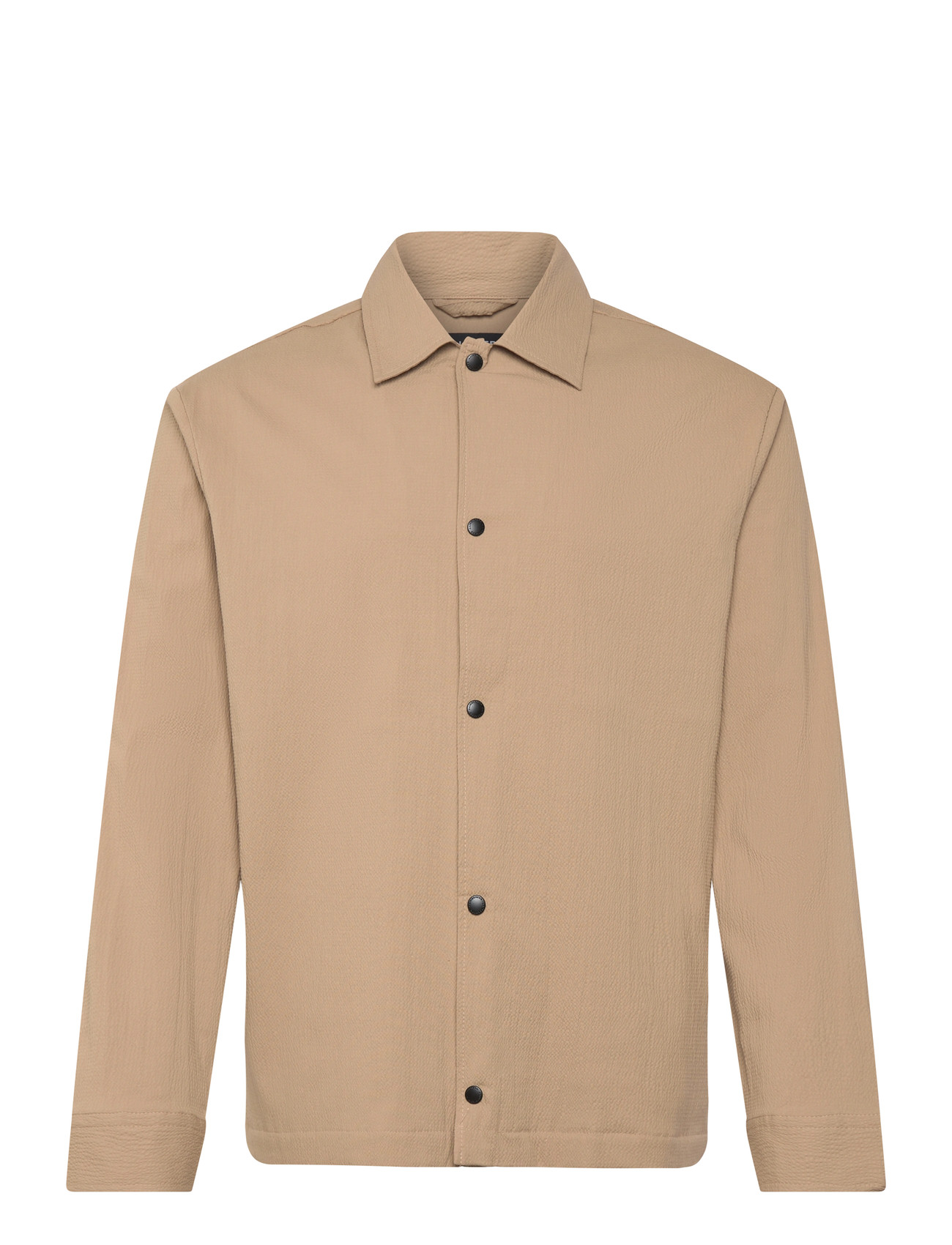 J. Lindeberg Celian Seersucker Overshirt, L, Beige, Designere > Overshirts, Herre