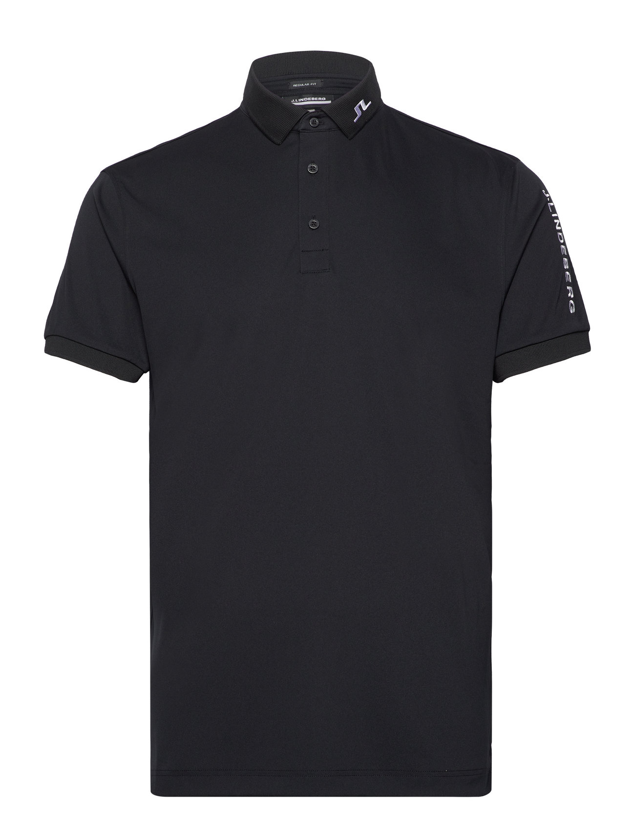 Tour Tech Reg Fit Golf Polo Sport Men Sport Clothing Sport Tops Sport Polos Sport Short-sleeved Polos Black J. Lindeberg