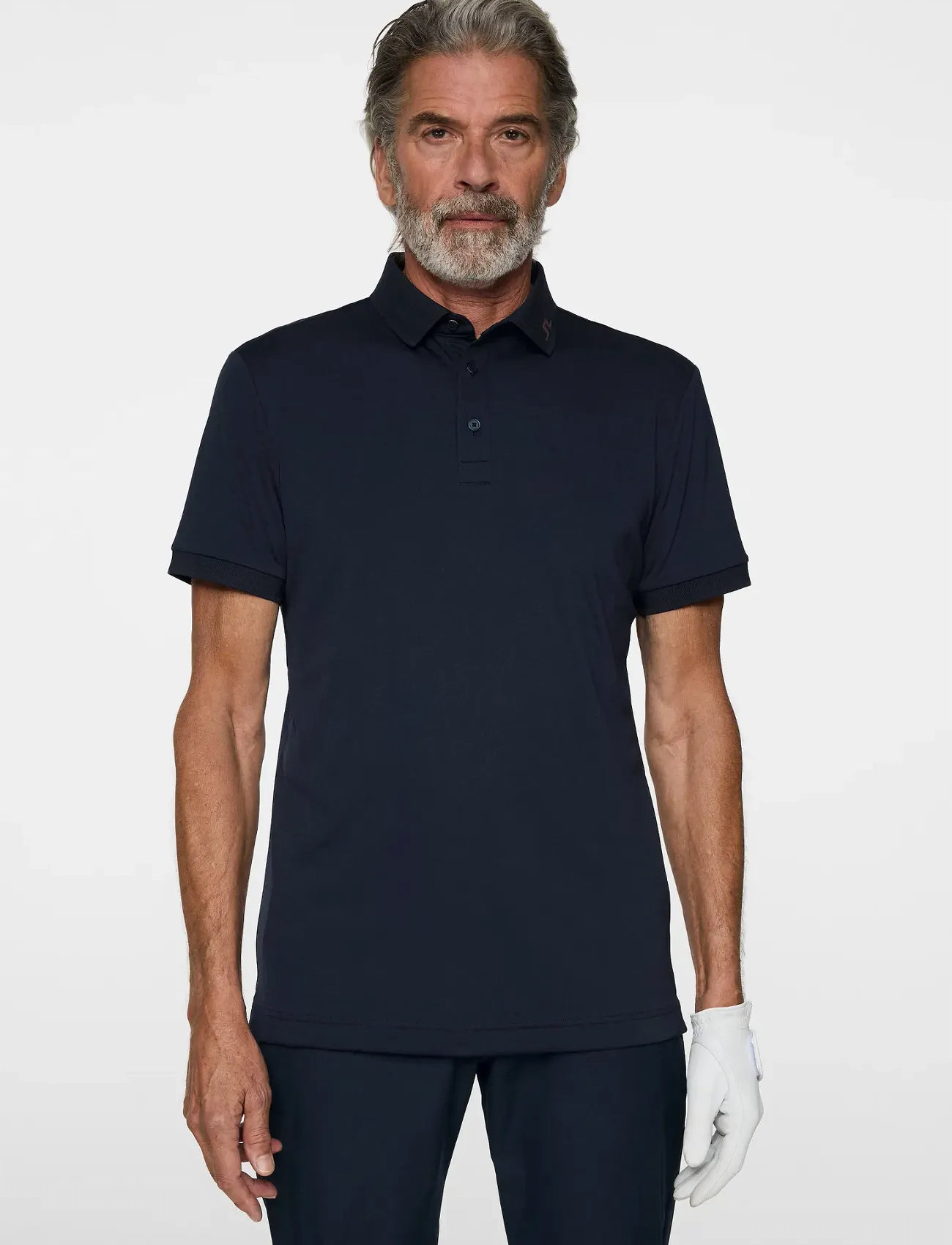 J. Lindeberg Kv Print Polo, XL, Navy, Sport Polos > Sport Short-sleeved Polos, Herre