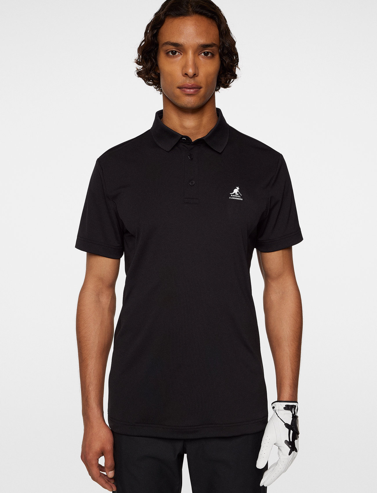 J. Lindeberg Jason Polo, M, Black, Sport Polos > Sport Short-sleeved Polos, Herre