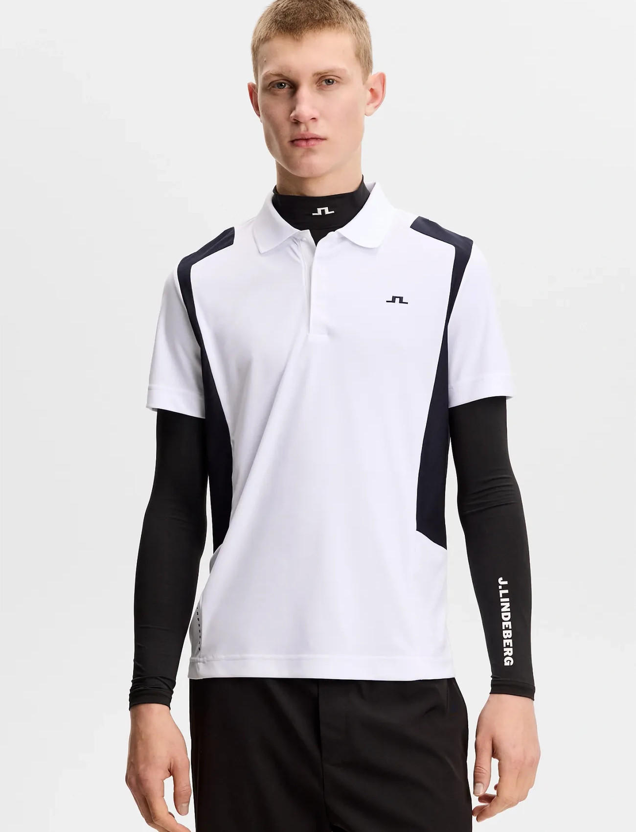 J. Lindeberg Legacy Polo, L, White, Sport Polos > Sport Short-sleeved Polos, Herre