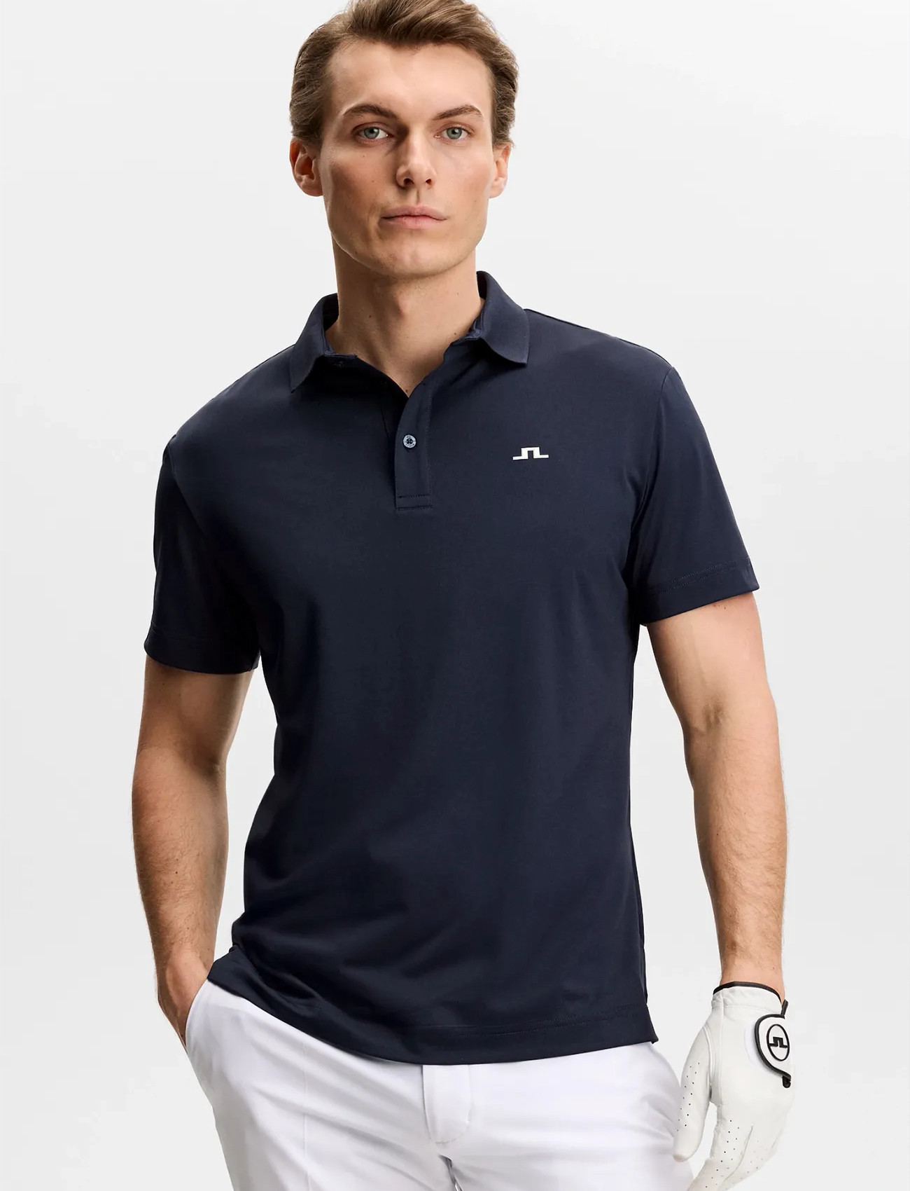 J. Lindeberg Bridge Polo, M, Navy, Sport Polos > Sport Short-sleeved Polos, Herre