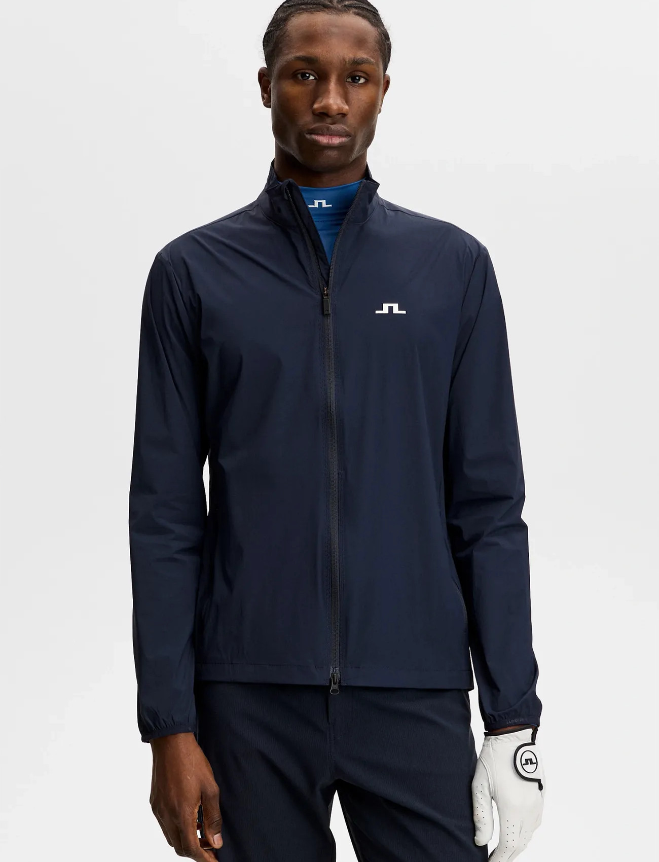 J. Lindeberg Ash Light Packable Jacket, S, Navy, Sport Jackets > Sport Golf Jackets, Herre