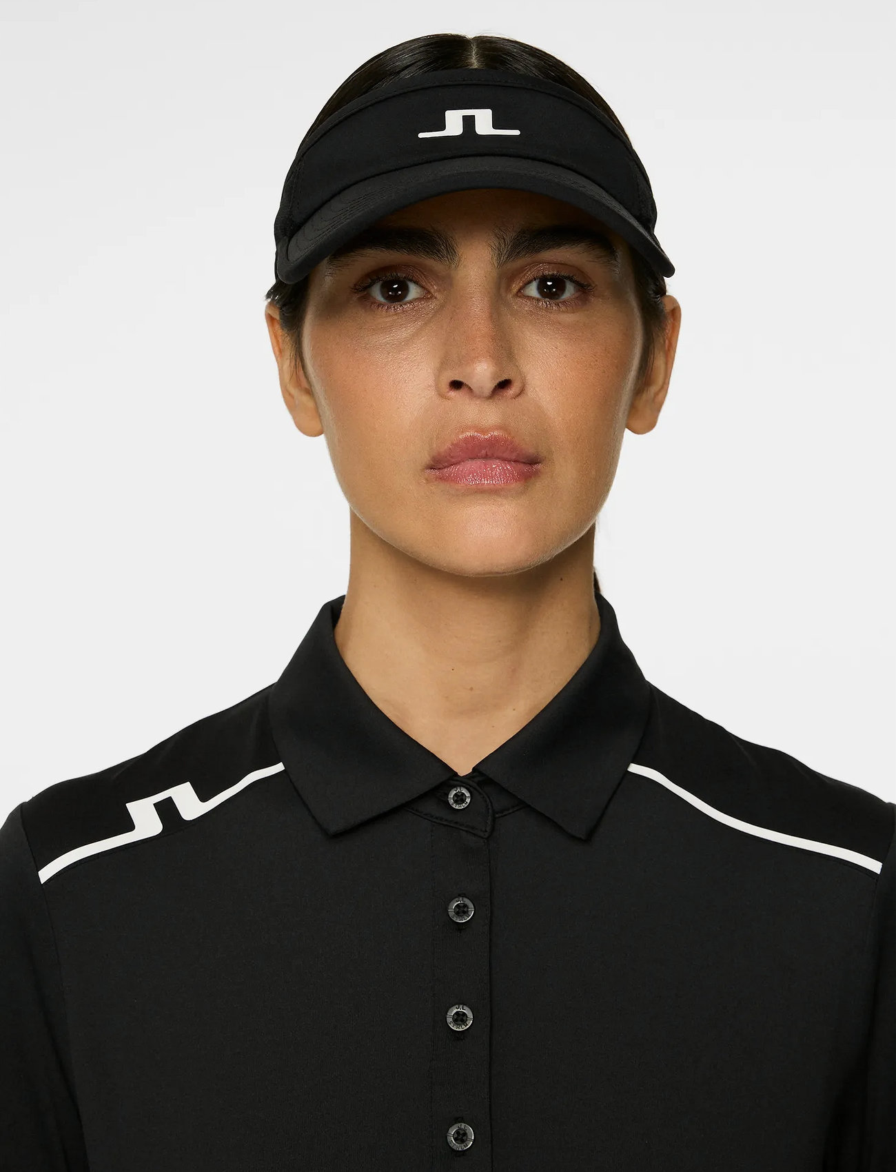 J. Lindeberg Attain Visor, One Size, Black, Sport Accessories > Sport Caps, Dame