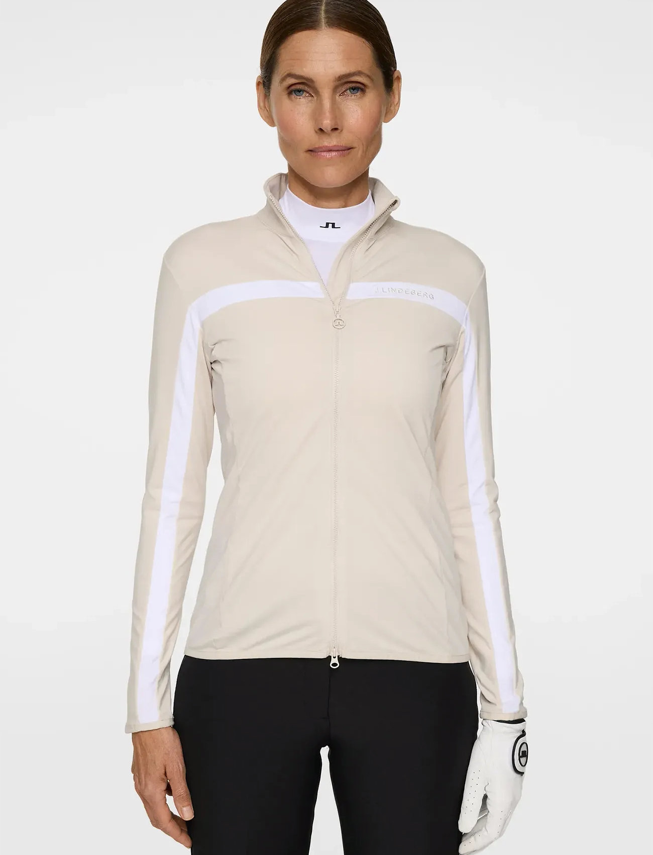 J. Lindeberg Seasonal Janice Mid Layer, S, Beige, Sport Clothing > Sport Fleeces & Midlayers, Dame