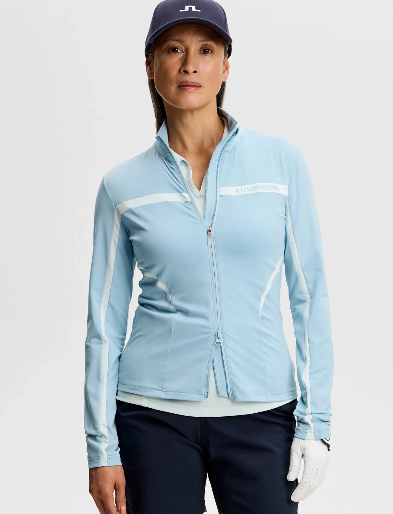 J. Lindeberg Janice Mid Layer, L, White, Sport Clothing > Sport Fleeces & Midlayers, Dame