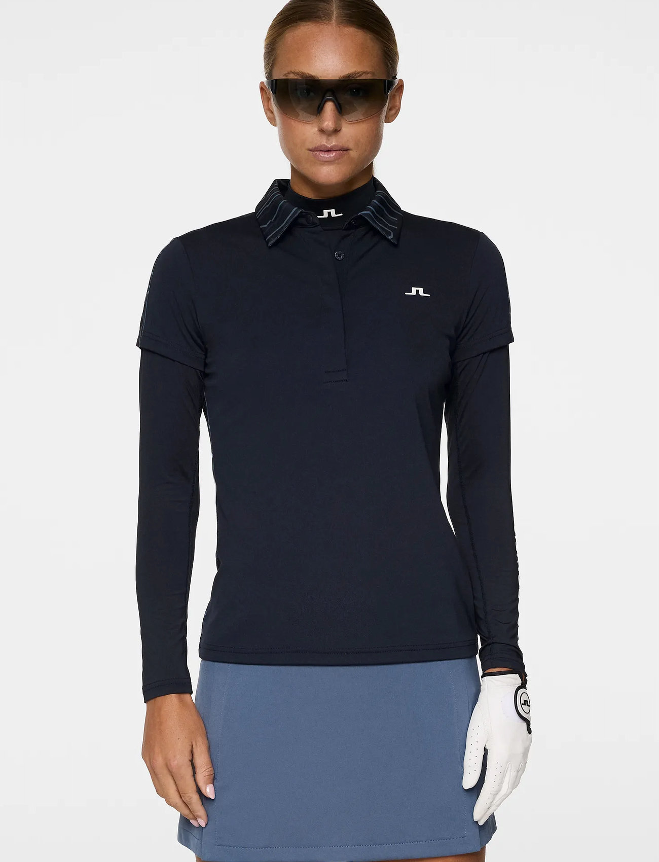 J. Lindeberg Cara Polo, M, Navy, Sports Overdele & T-shirts > Sport Polos, Dame