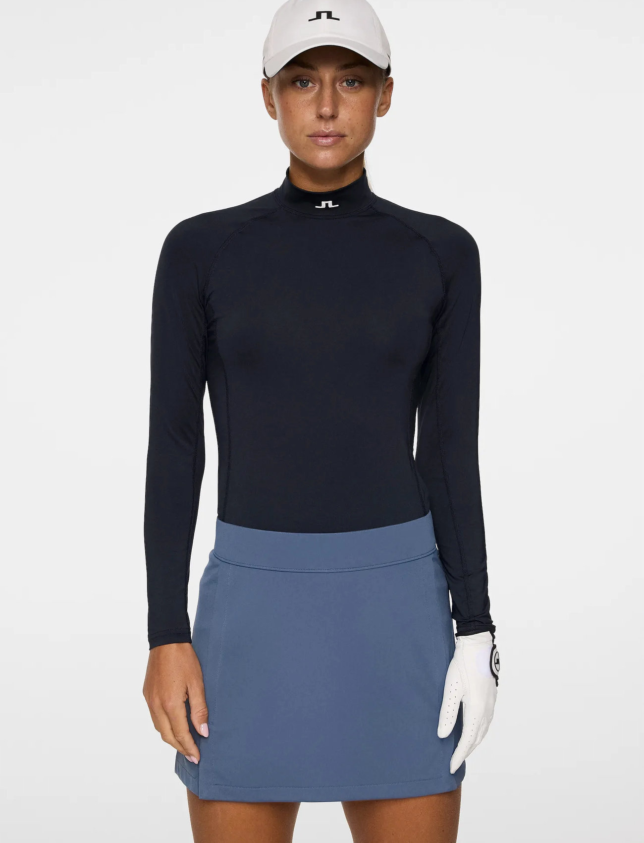 J. Lindeberg Ella Compression Top, XL, Navy, Sports Overdele & T-shirts > Sport Long Sleeve Overdele, Dame