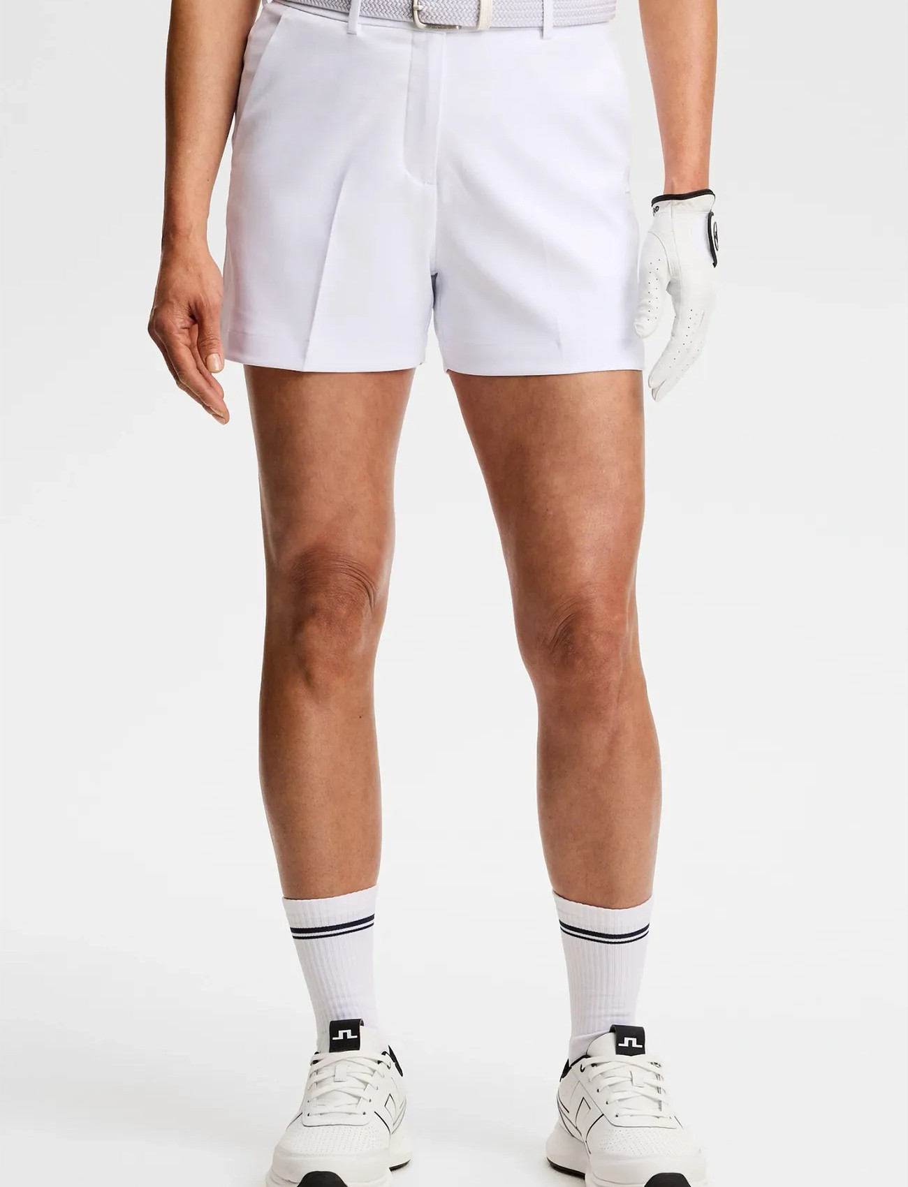 J. Lindeberg Gwen Shorts, 32, White, Sport Shorts > Sport Golf Shorts, Dame