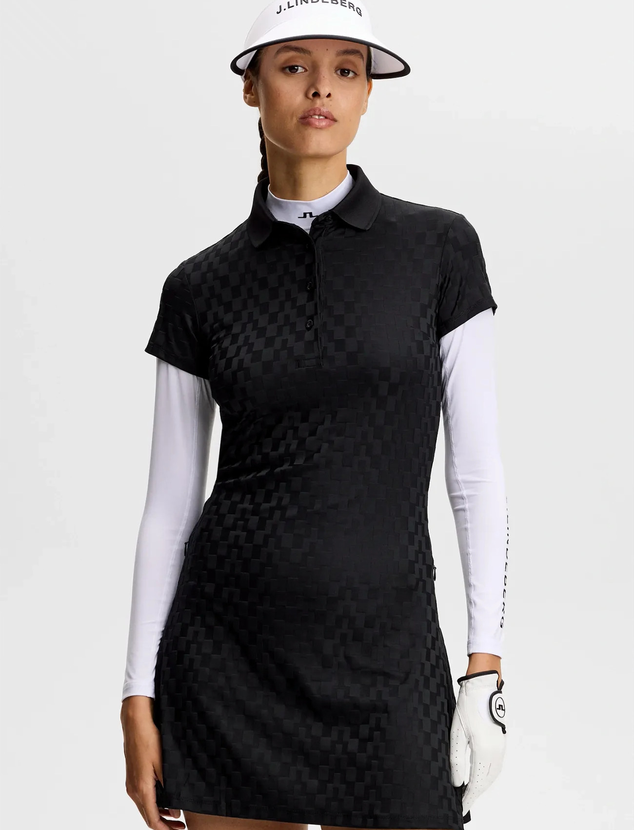 J. Lindeberg Dally Dress, XS, Black, Sport Kjoler Og Nederdele > Sport Dresses, Dame