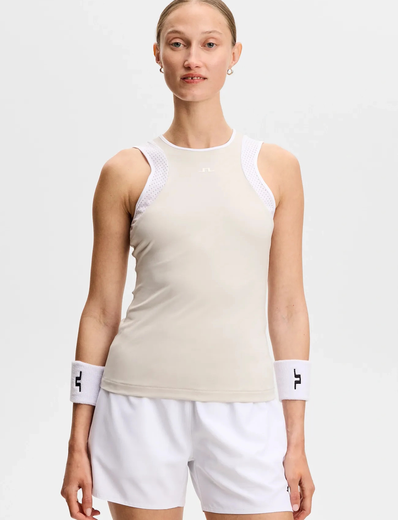 J. Lindeberg Nora Sleeveless Top, XL, Beige, Sports Overdele & T-shirts > Sport Tank Overdele, Dame