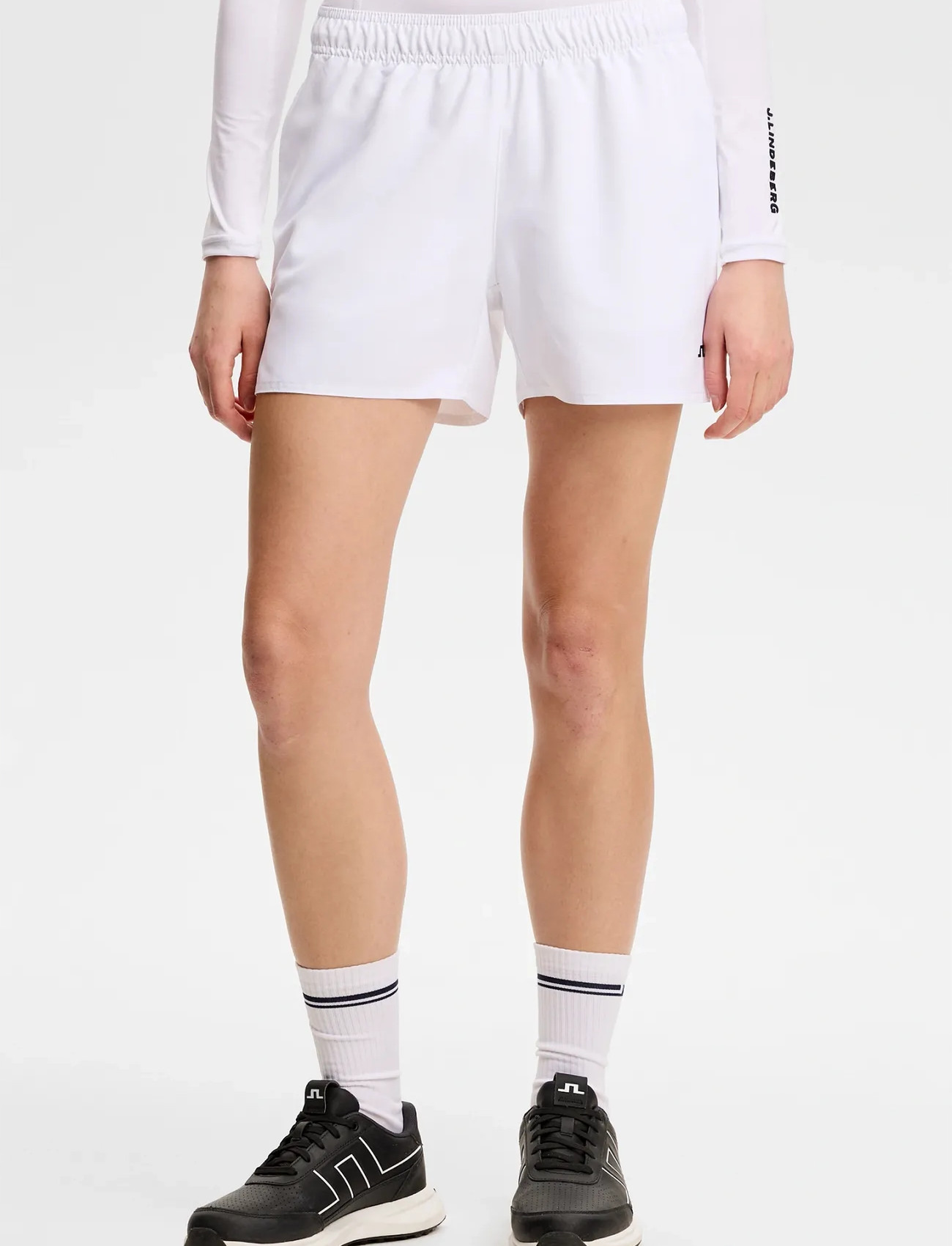 J. Lindeberg Pricilla Shorts, L, White, Sport Shorts > Sport Training Shorts, Dame