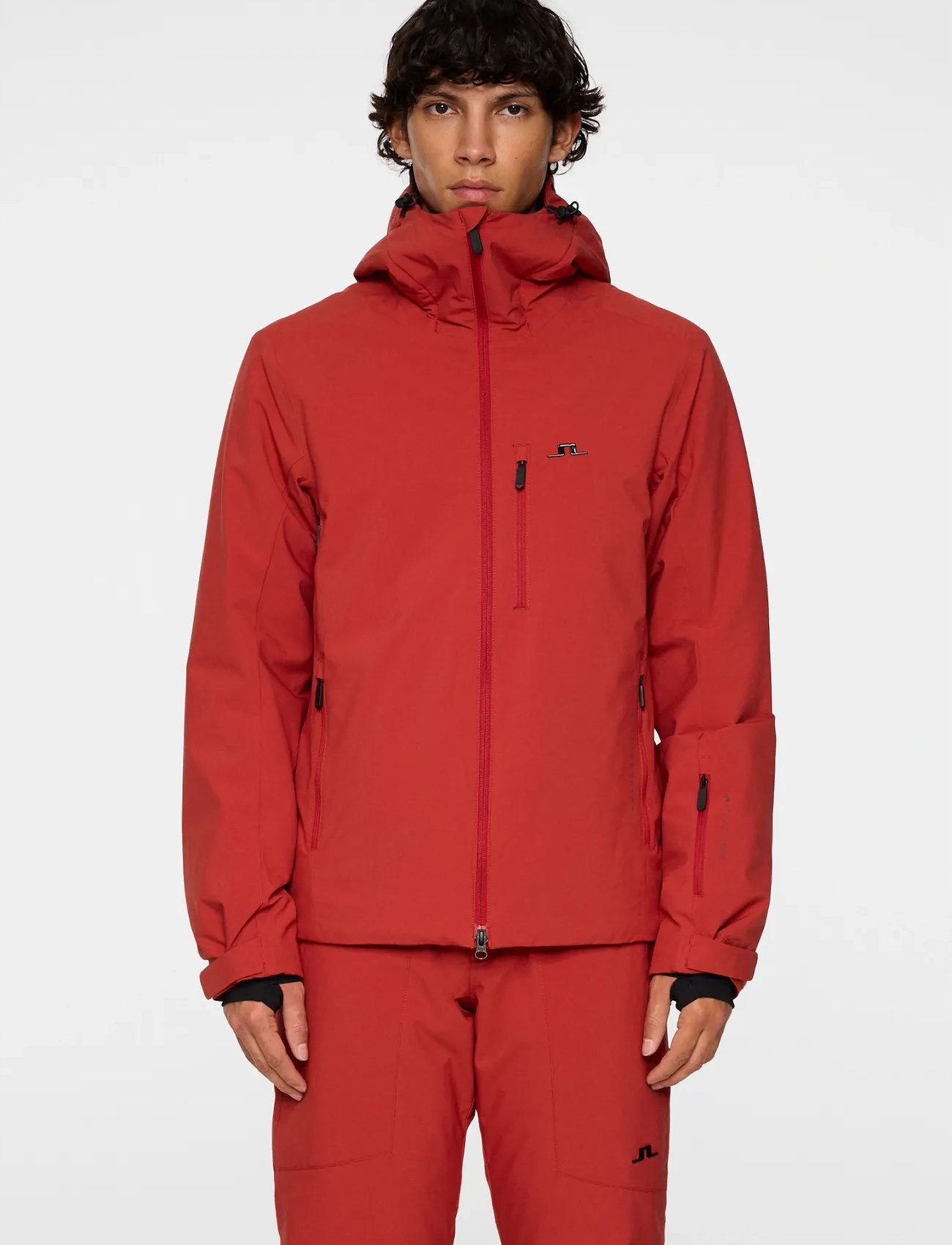J. Lindeberg Ace Jacket, XL, Red, Sport Jackets > Sport Ski Jackets, Herre