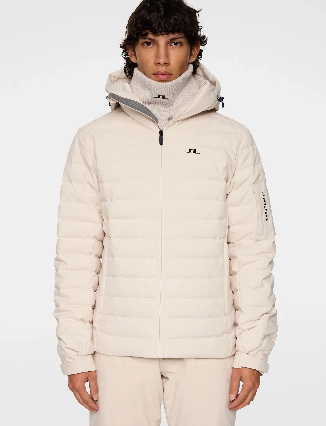 J. Lindeberg Thermic Down Jacket, XXL, Cream, Sport Jackets > Sport Ski Jackets, Herre