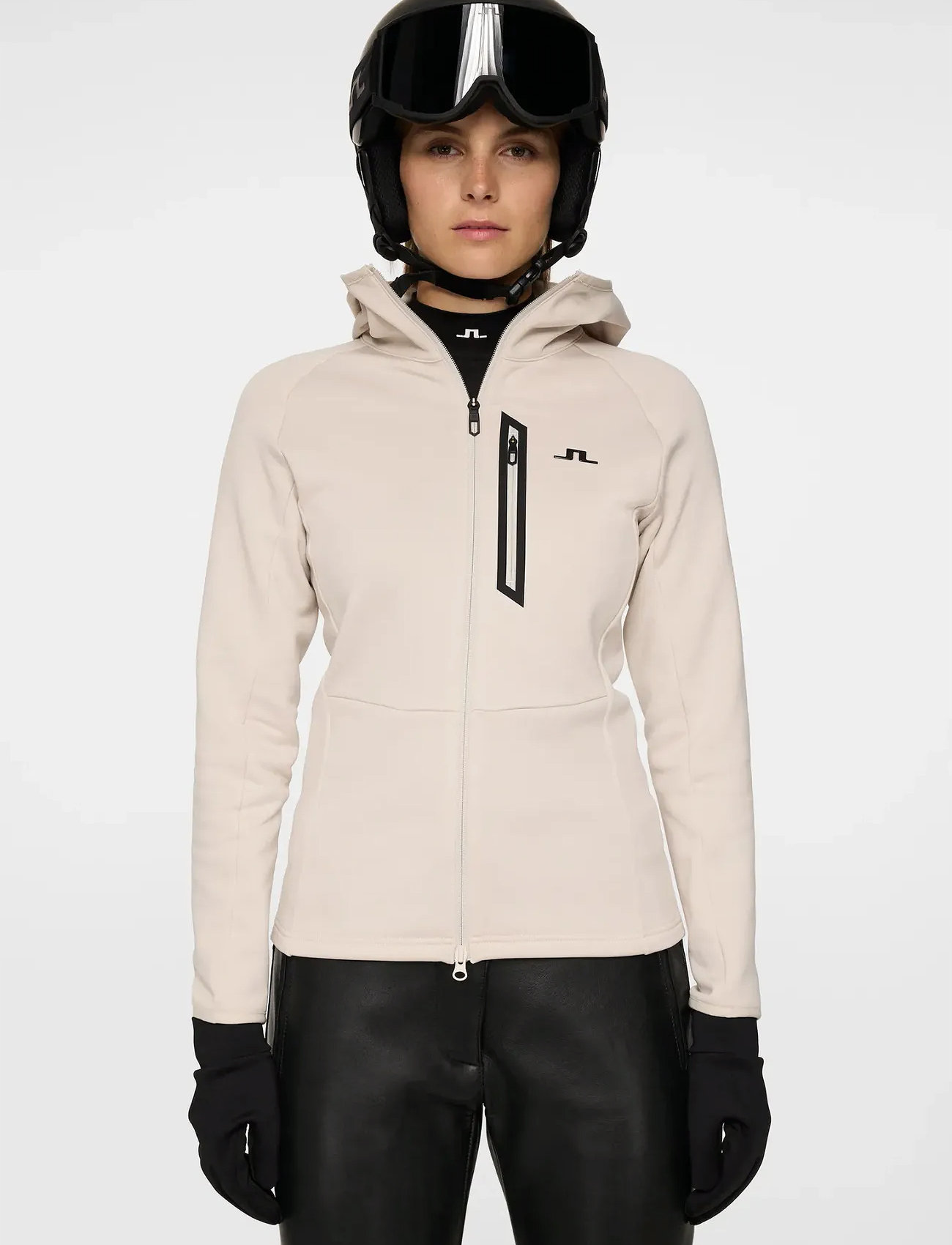 J. Lindeberg Milly Polartec Hood, S, Cream, Sport Clothing > Sport Fleeces & Midlayers, Dame