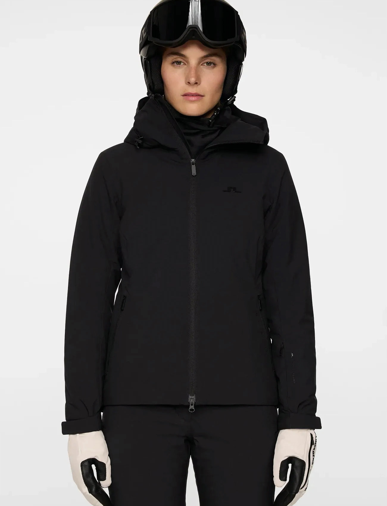 J. Lindeberg Starling Ski Jacket, L, Black, Sport Jackets > Sport Ski Jackets, Dame
