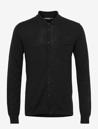 Nye Merino Knitted shirt - cardigans - black
