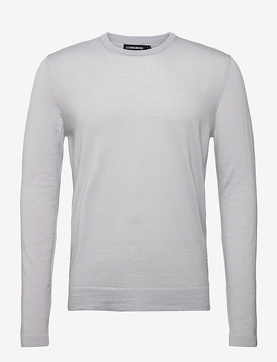 Nigel Silk Wool Mix Sweater - pulls col rond - stone grey