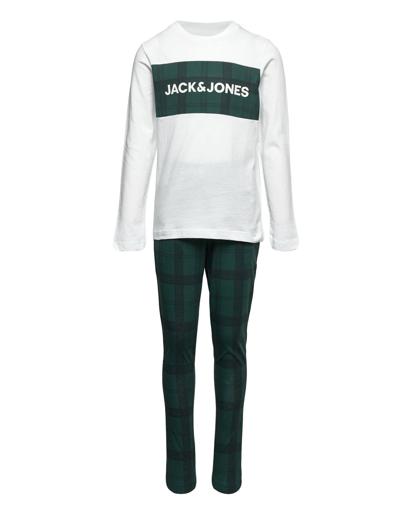 Jactrain Lw Pants And Ls Tee Jnr New Pyjamas Set Multi/mönstrad Jack & J S