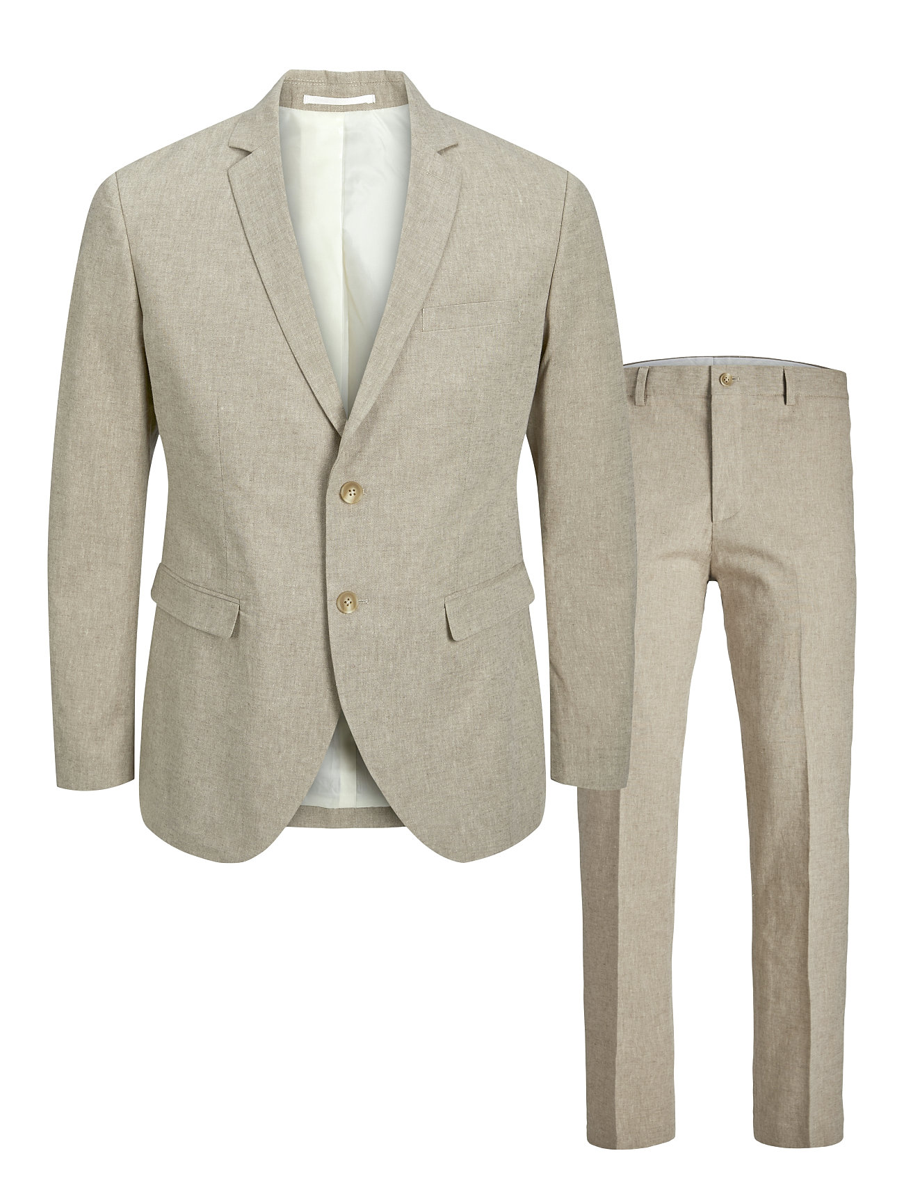 Jack & J S Jprriviera Suit Slim Fit Sn Jnr Beige